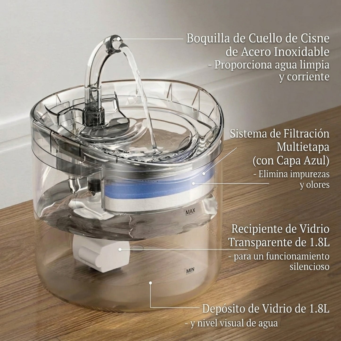 Bebedero Fuente Para mascota