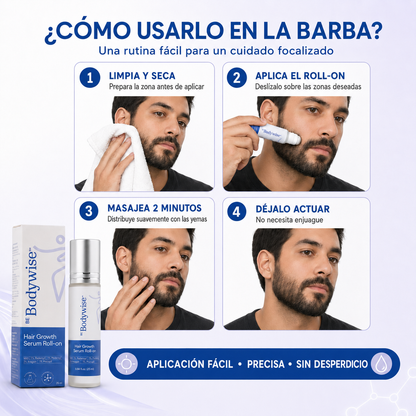 Sérum en Roll-On para el Crecimiento del Cabello de Be Bodywise