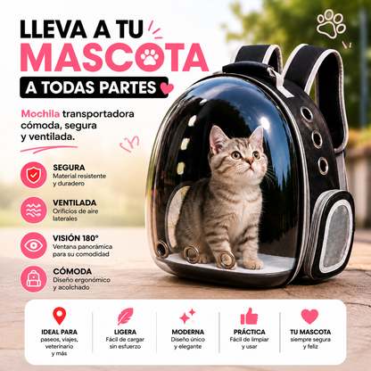 Mochila Portadora Para Mascotas