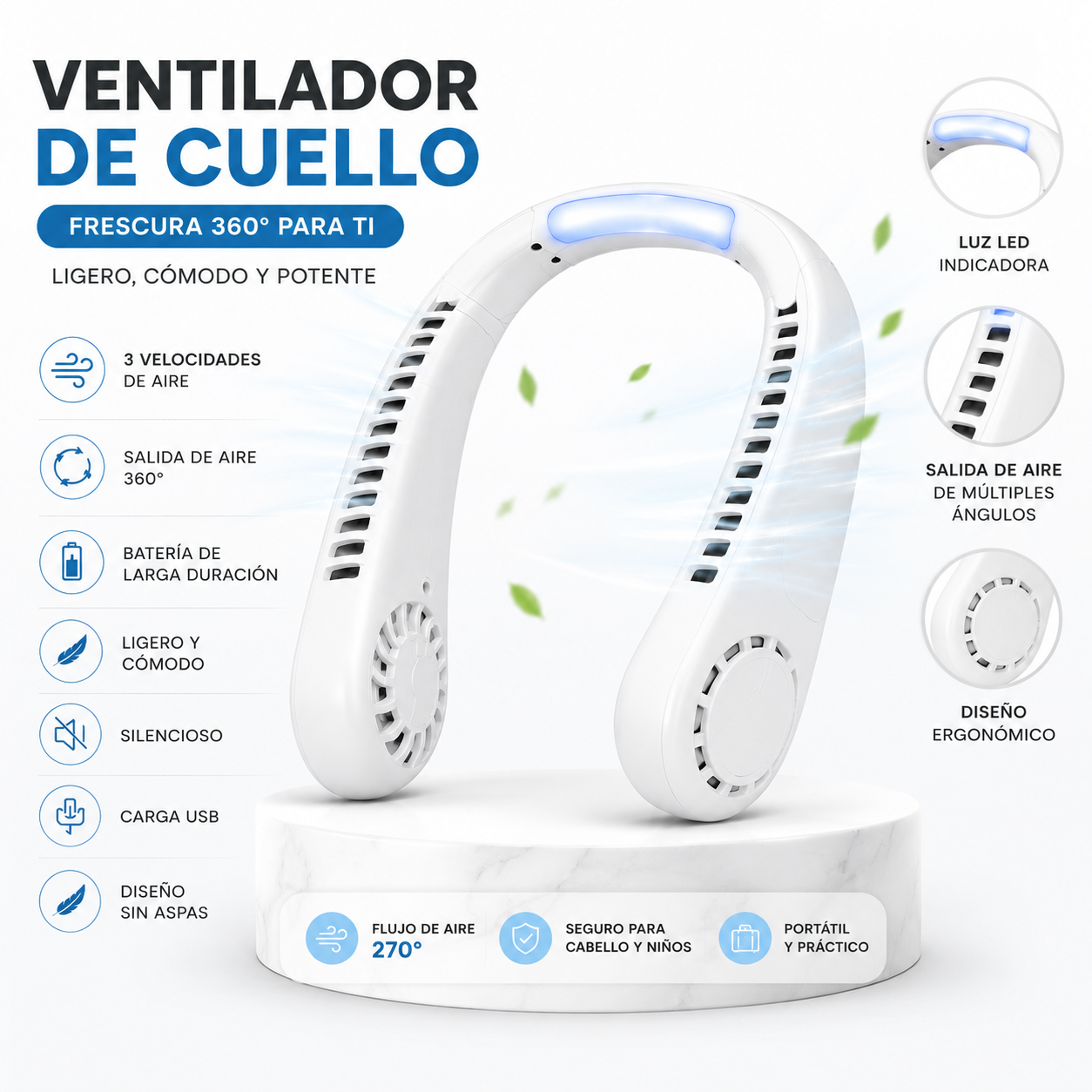 Ventilador De Cuello Portatil