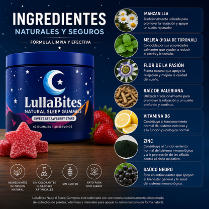 Lulla Bites Gomitas Naturales Para Dormi
