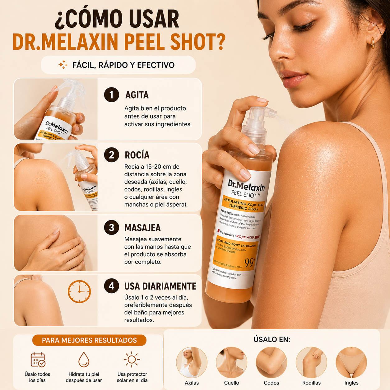 Spray Exfoliante Dr. Melaxin Peel Shot