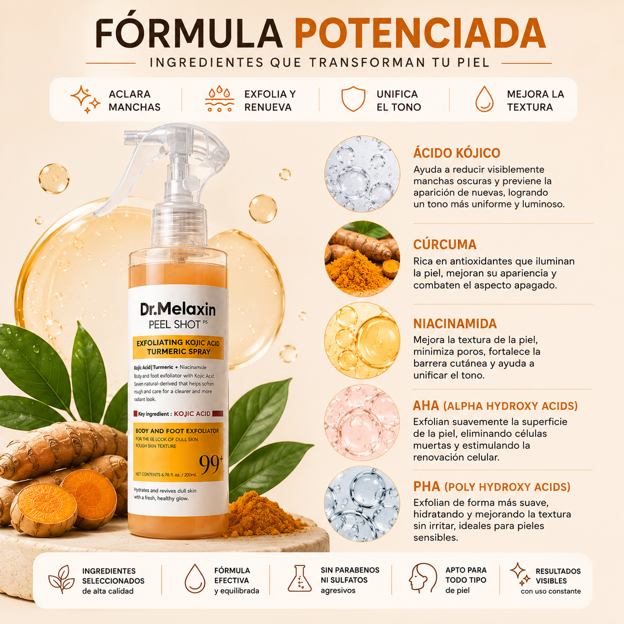Spray Exfoliante Dr. Melaxin Peel Shot