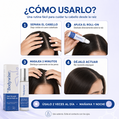 Sérum en Roll-On para el Crecimiento del Cabello de Be Bodywise