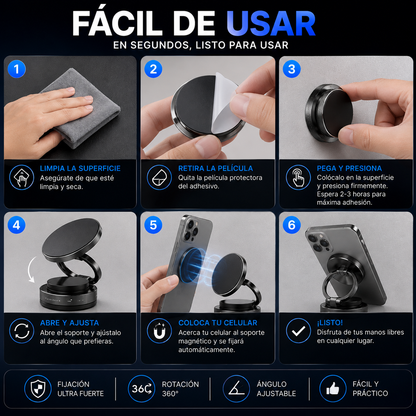 Soporte Magnetico Celular 360