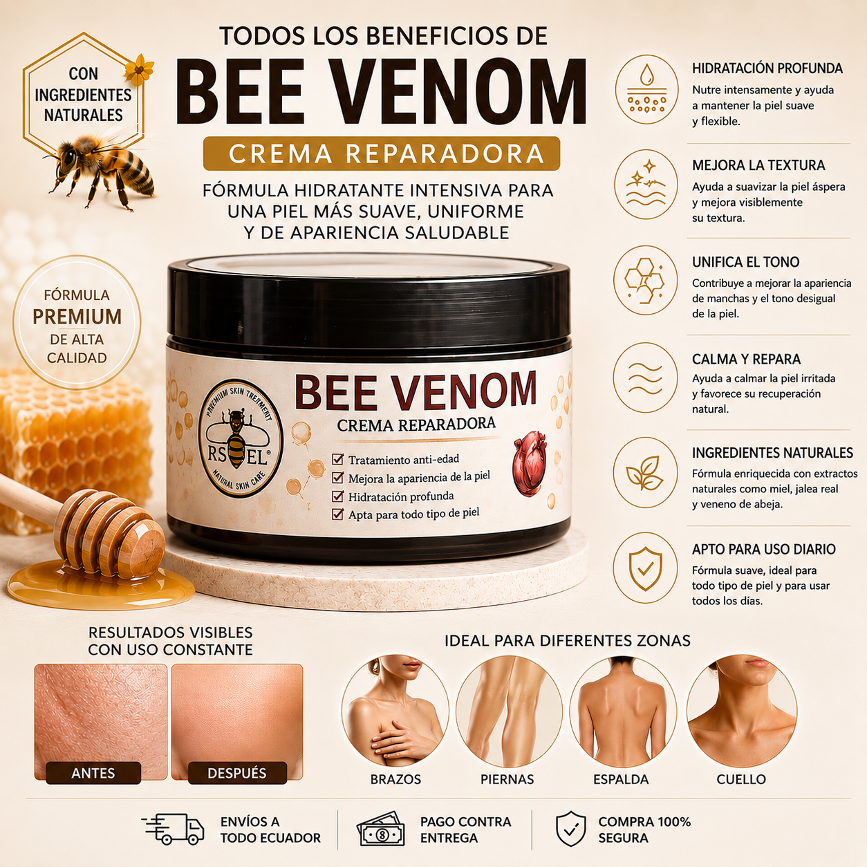 Crema Reparadora Bee Venom