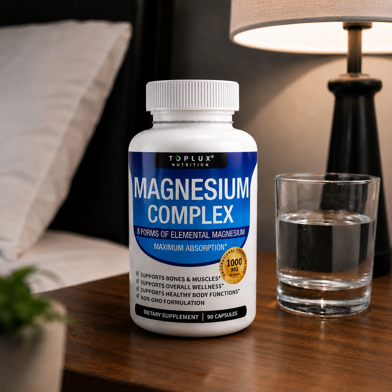Magnesio Complex Premium (Fórmula Avanzada de 8 Formas de Absorción Máxima)